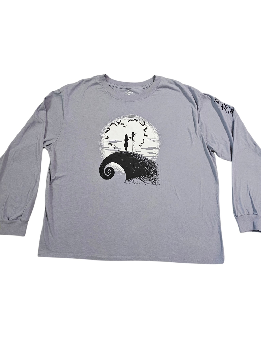 Disney Nightmare Before Christmas Shirt 3XL Jack Sally Long Sleeve Goth Hallowee